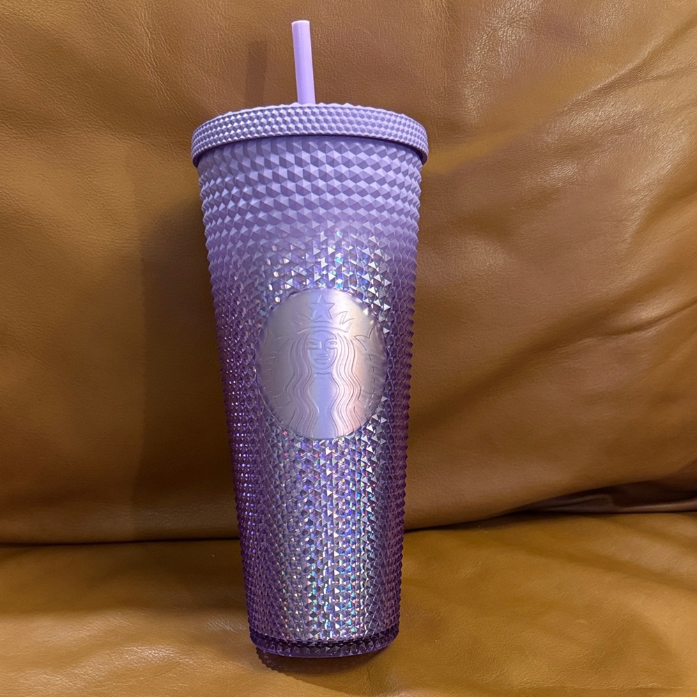 Starbucks 2023 Holiday Purple Lavender Gradient Studded 24oz Venti Cold Tumbler